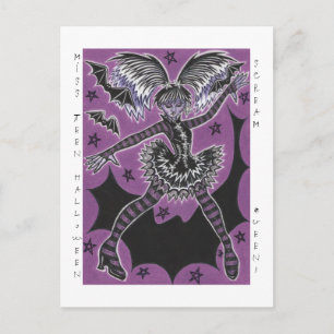 Carte postale Miss Ado Halloween