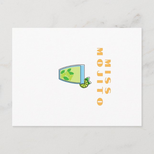 Carte Postale Miss Mojito (Devant)