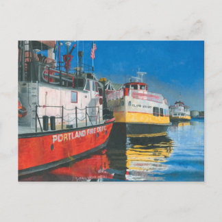 Carte Postale Miss Portland Fireboat et Casco Bay Ferries