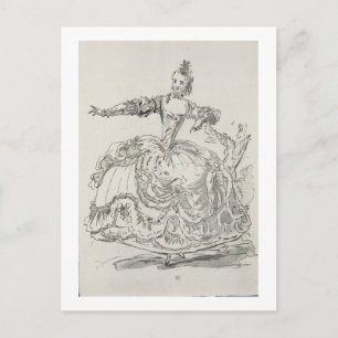 Carte Postale Miss Puvigne comme La Statue Vivante, à Pigmalion,