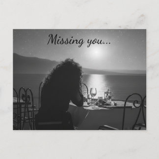 Carte Postale Missing you Postcard