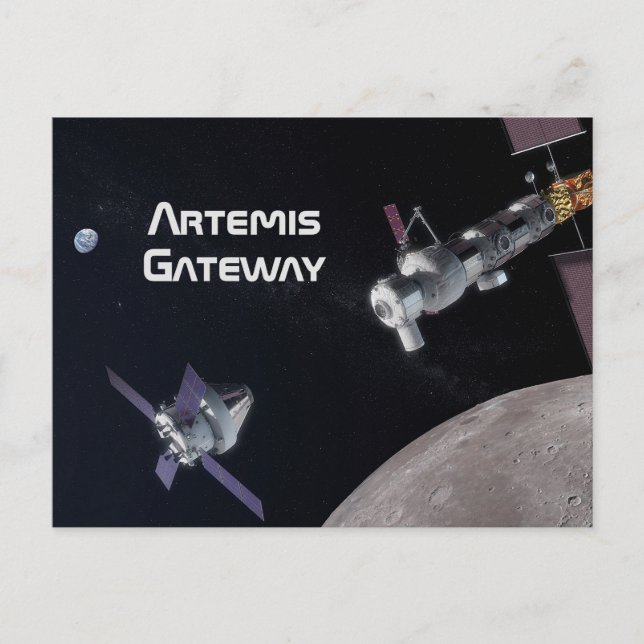 Carte Postale Mission Artemis Orion SLS Moon (Devant)