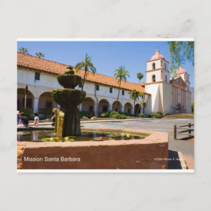 Carte Postale Mission Père Noël Barbara California Produits
