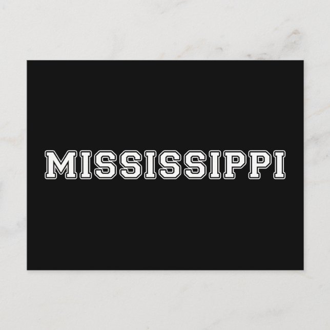 Carte Postale Mississippi (Devant)