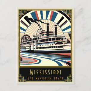 Carte Postale Mississippi   Art déco