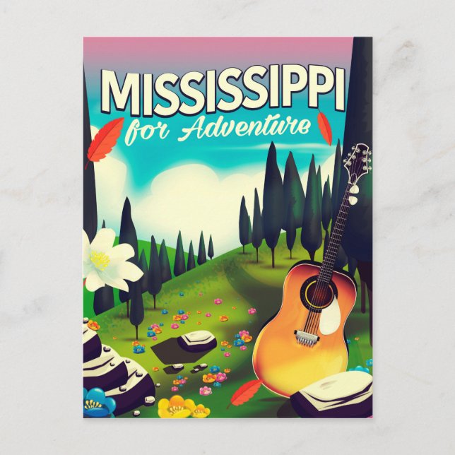 Carte Postale Mississippi Pour l'aventure (Devant)