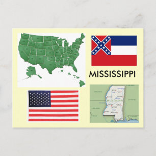 Carte Postale Mississippi USA