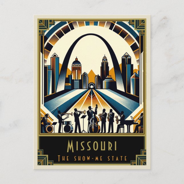 Carte Postale Missouri | Art déco (Devant)