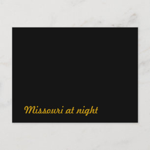 Carte Postale Missouri la nuit