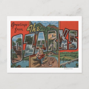 Carte Postale Missouri - Les Ozarks - Scènes de grandes lettres