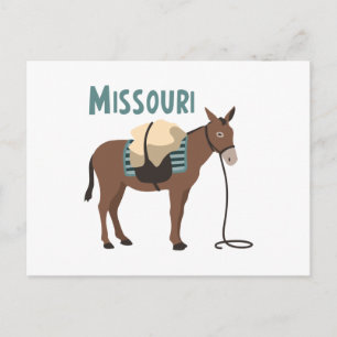 Carte Postale Missouri Mule