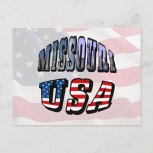 Carte Postale Missouri Picture et USA Text
