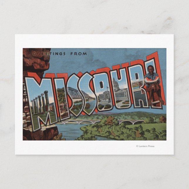 Carte Postale Missouri (Vue Pont) - Scènes de grandes lettres (Devant)