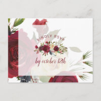 Mistletoe Manor Winter Wedding Meal Choice RSVP