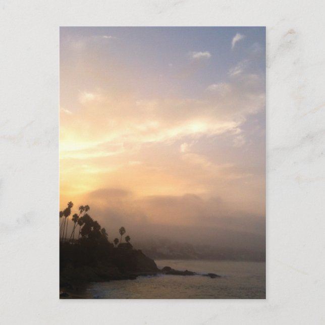 Carte postale Misty Laguna Beach Sunrise (Devant)