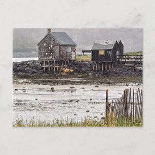 Carte postale Misty Morning Shacks