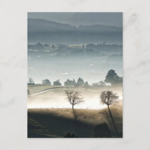 Carte Postale Misty Suisse Paysage rural