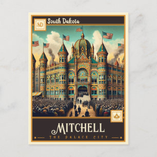 Carte Postale Mitchell, Dakota du Sud   VINTAGE