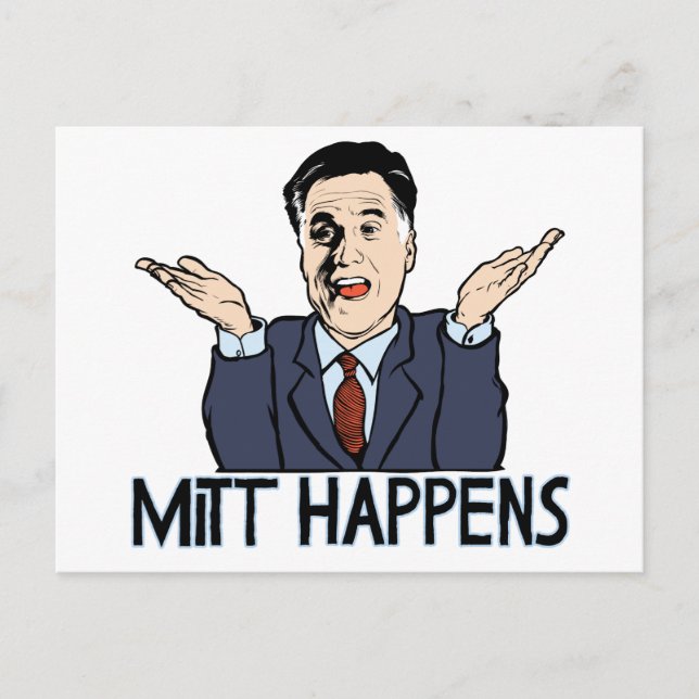 Carte Postale Mitt Happens (Devant)