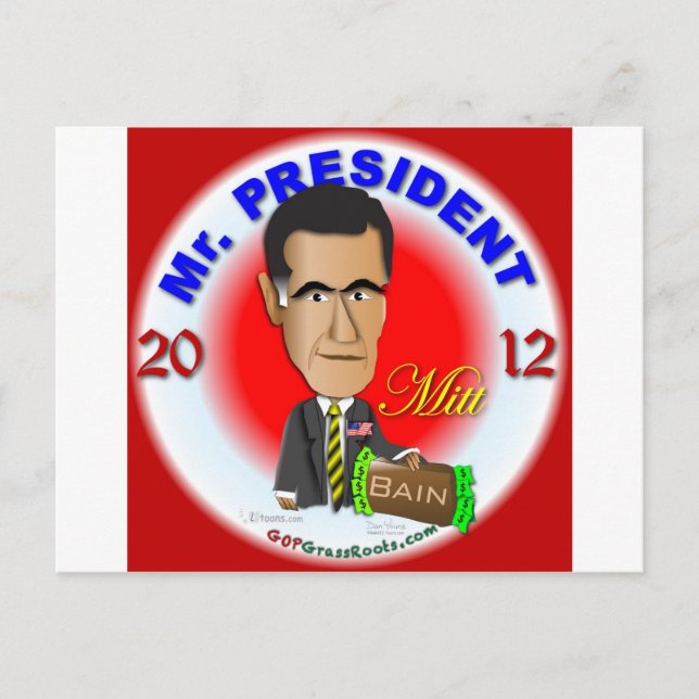 Carte Postale Mitt Romney (Devant)