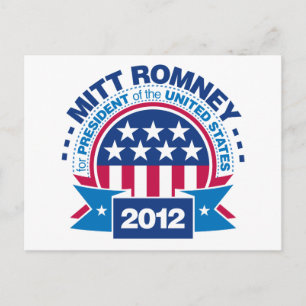 Carte Postale Mitt Romney pour le président 2012