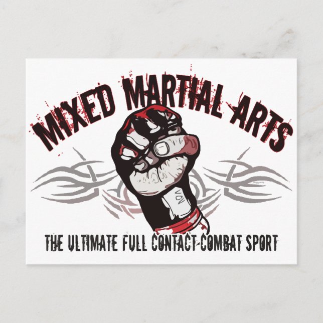Carte Postale Mixed martial art mixte des arts martiaux (Devant)