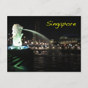 Carte Postale Mlion de Singapour