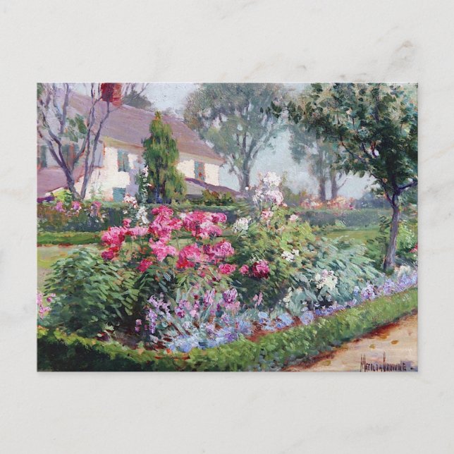 Carte Postale Mlle Katharine Ludington's Garden, Matilda Browne (Devant)