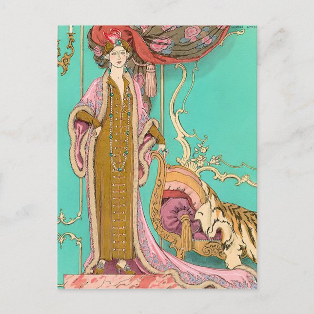 Carte Postale Mlle Marnac par George Barbier (Devant)