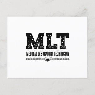Carte Postale MLT Medical Laboratory Technician Science Lab Tech