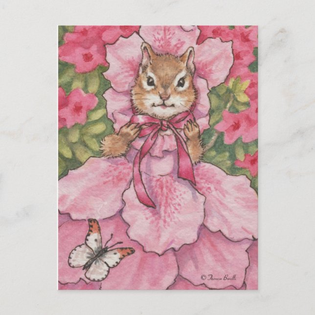 Carte postale Mme Azalea Chipmunk (Devant)