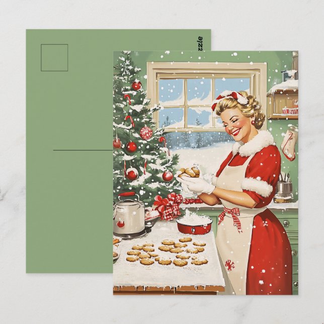 Carte Postale Mme Claus Plaisir De La Cuisine De Vacances (Devant / Derrière)