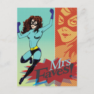 Carte Postale Mme Eaves - Superhero en grand