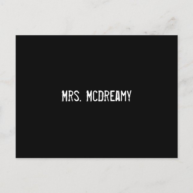 Carte Postale Mme McDreamy (Devant)