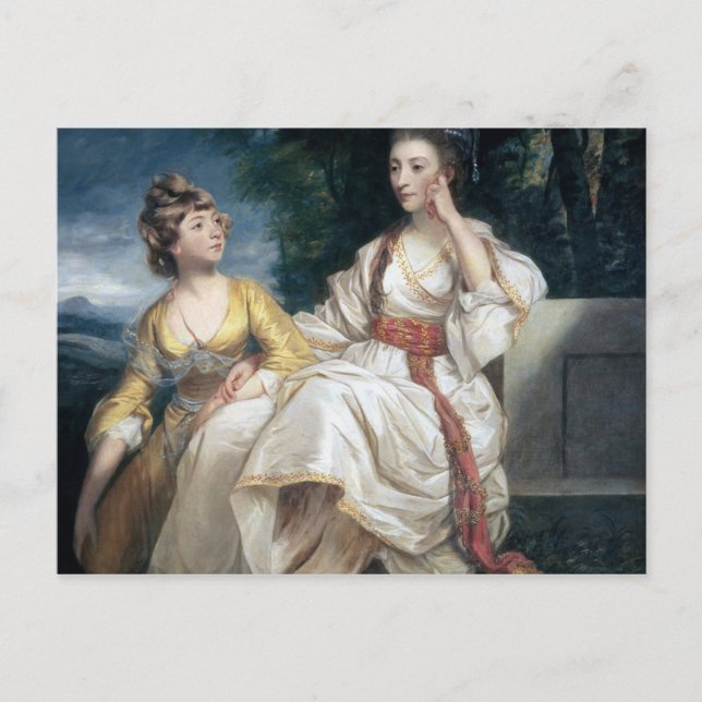 Carte Postale Mme Thrale et sa fille Hester 1777-78 (Devant)