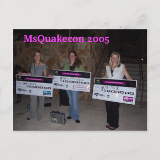 Carte Postale MmeQuakecon 2005 petite de la destruction gagner