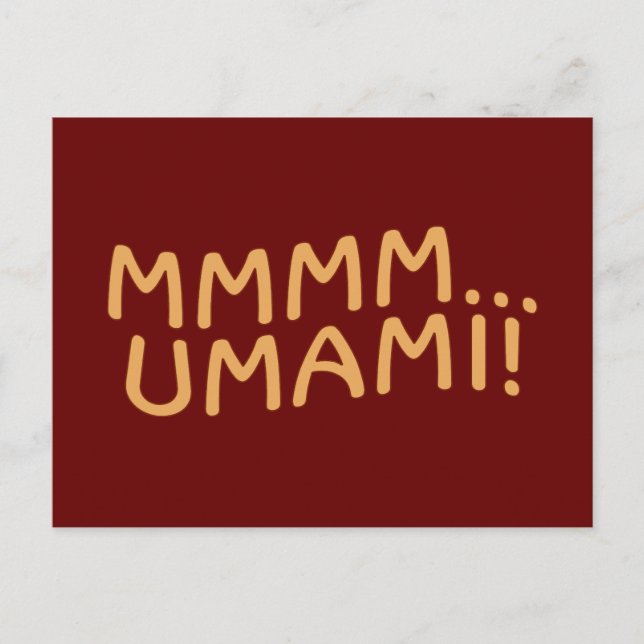 Carte Postale Mmmm Umami (Devant)