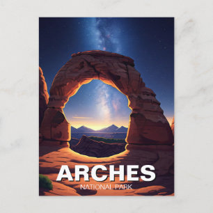 Carte Postale Moab Utah Arches National Park voie laiteuse