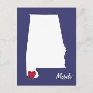 Carte postale Mobile Alabama
