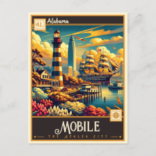 Carte Postale Mobile, Alabama   VINTAGE