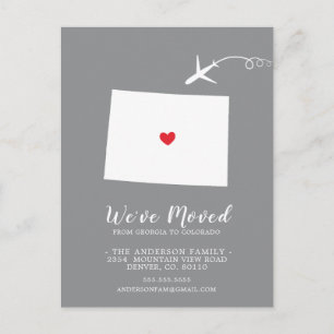 Carte postale mobile du COLORADO d'état de