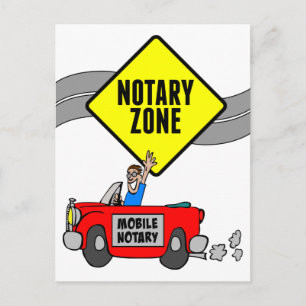 Carte Postale Mobile Noir Zone Route Jaune Signal Voiture Sport 