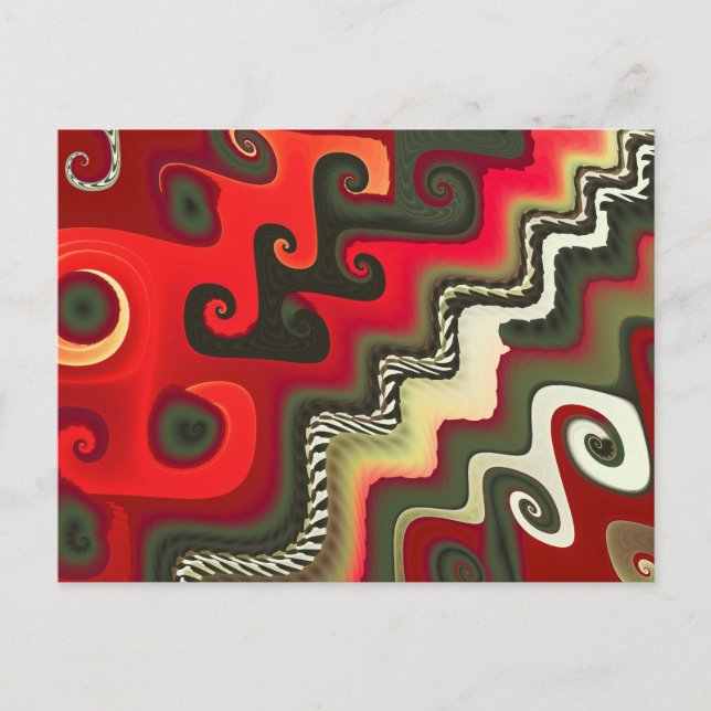 Carte Postale Mobilier Art Fractal fin (Devant)