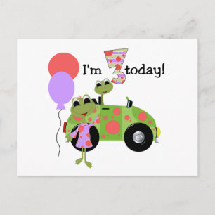 Carte Postale Mod Frogs 3e Anniversaire Tshirts et cadeaux