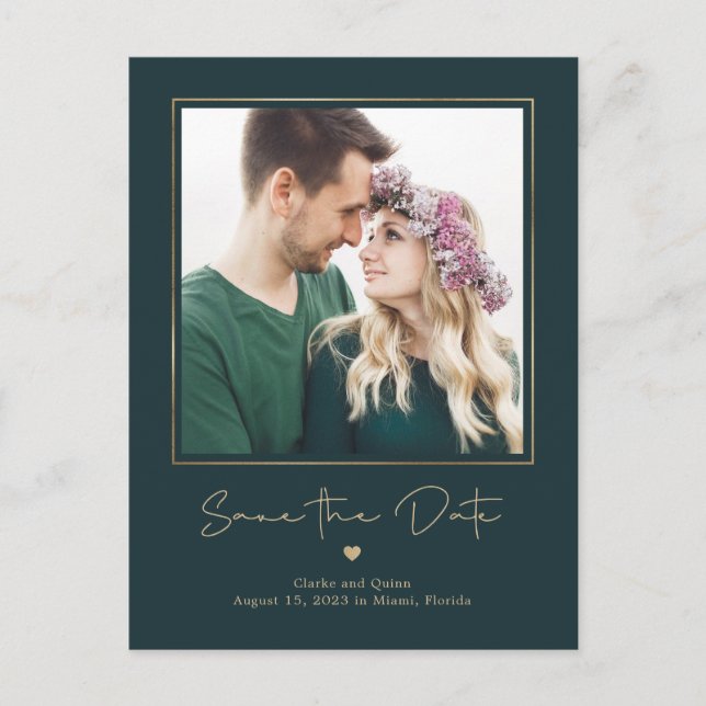 Carte Postale Mod Gallery COULEUR MODIFIABLE Enregistrer La Date (Devant)