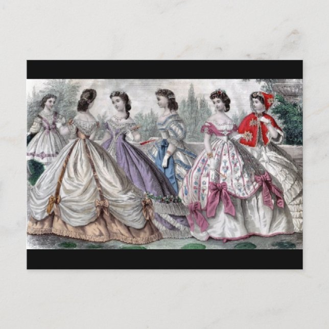 Carte Postale Mode 1865 (Devant)