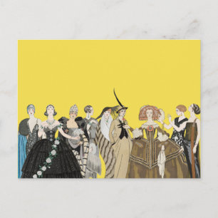 Carte Postale Mode Art Déco vintage - George Barbier