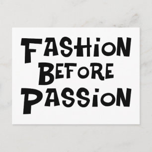Carte Postale Mode avant passion