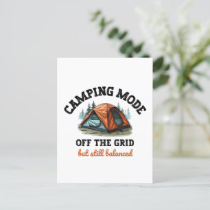 Carte Postale Mode Camping : Hors Réseau - Cadeau Drôle pour Com