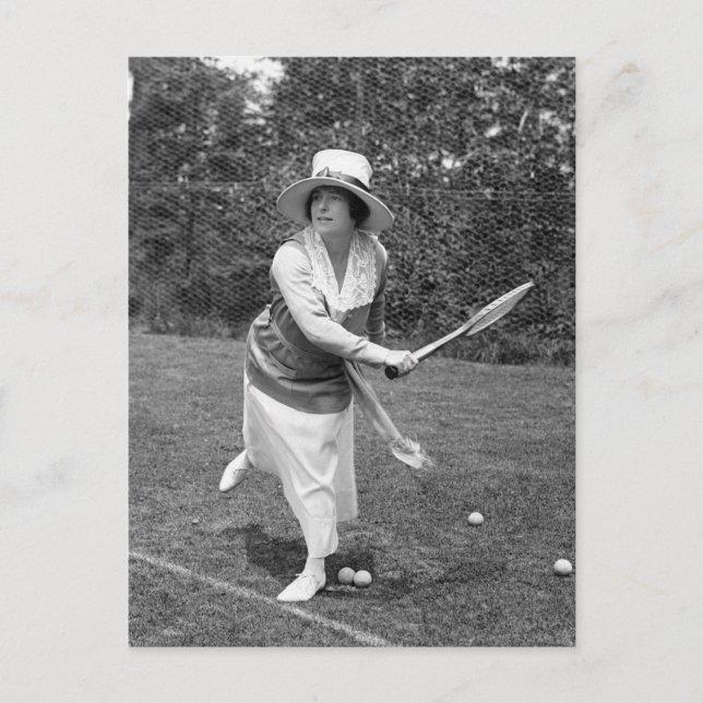 Carte Postale Mode de tennis du début des années 1900 (Devant)